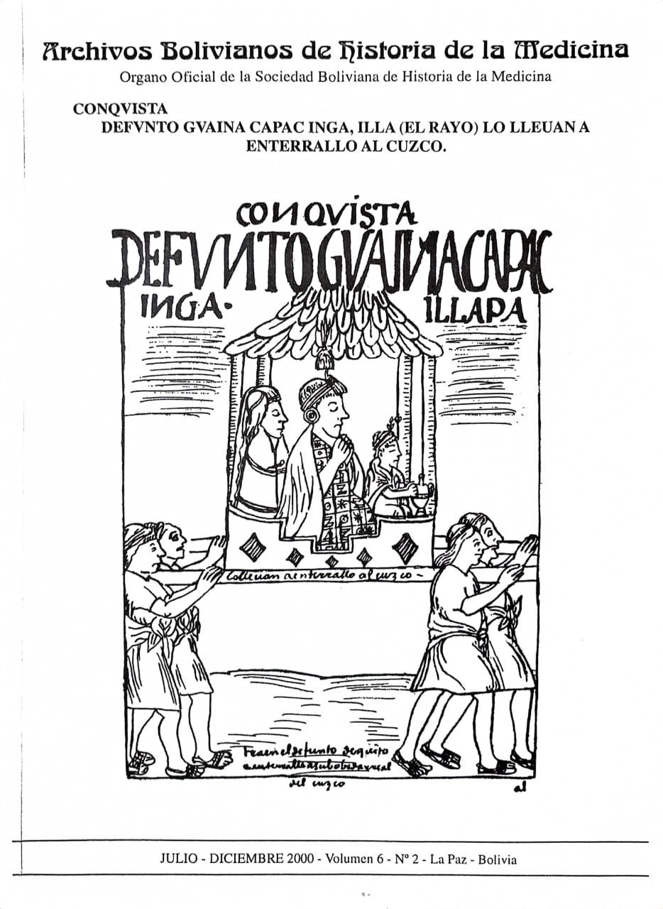 Portada de Archivo de Historia de la Medicina — Volumen 6 N° 2